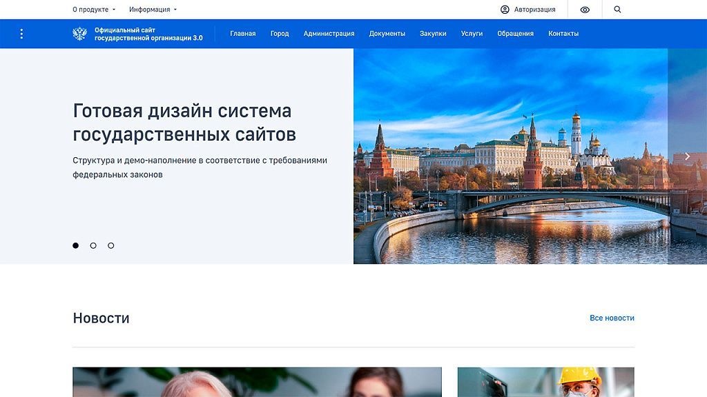 Сайт государственной организации 3.0